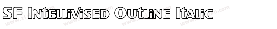 SF Intellivised Outline Italic字体转换
